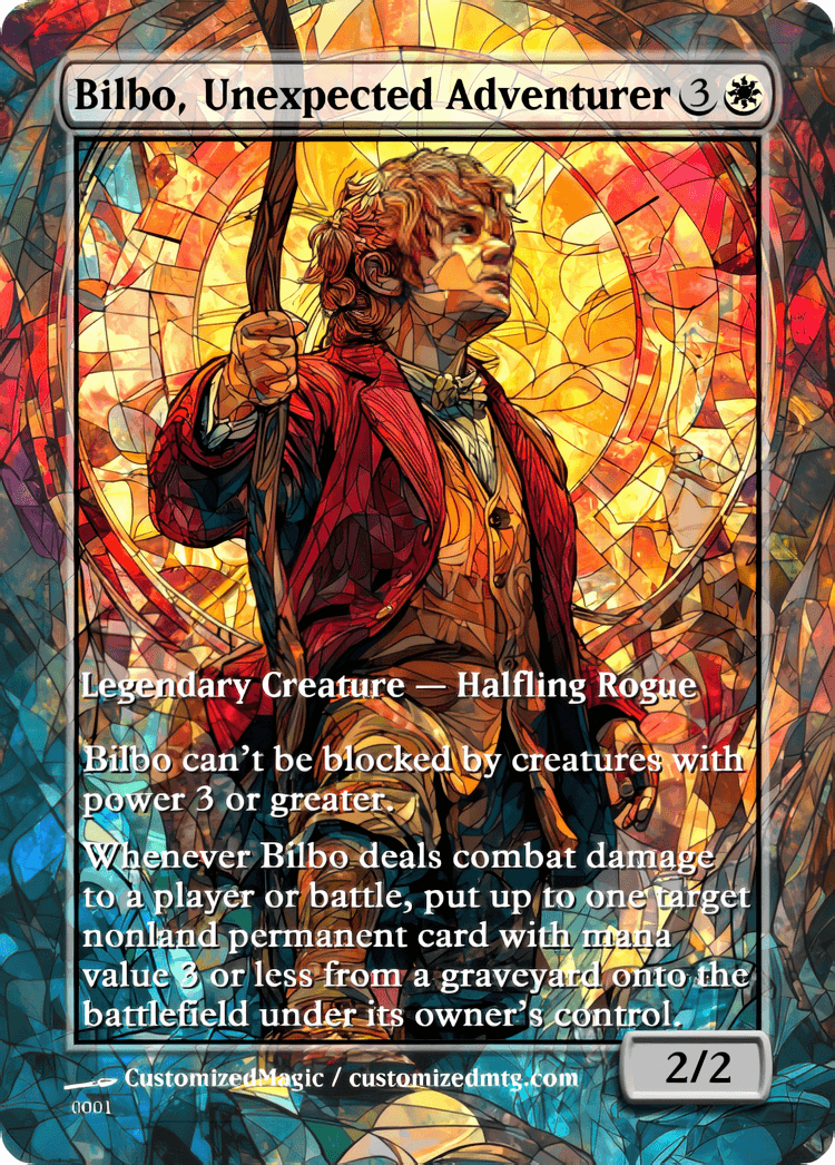 The Hobbit Eternal - Commanders | Bilbo Unexpected Adventurer | Magic the Gathering / MTG Proxy Cards | Magic the Gathering Proxy Cards The Hobbit Eternal - Commanders | Bilbo Unexpected Adventurer | Magic the Gathering / MTG Proxy Cards | Magic the Gathering Proxy Cards