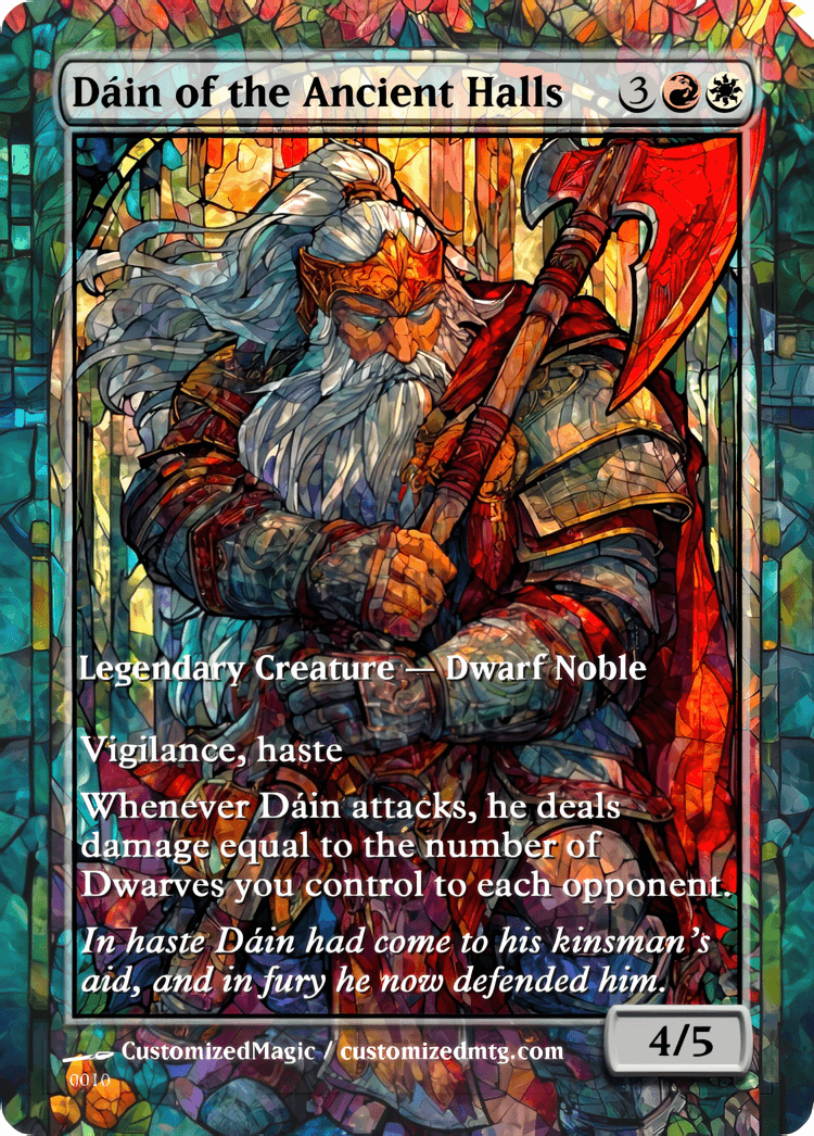 The Hobbit Eternal - Commanders | Dain of the Ancient Halls | Magic the Gathering / MTG Proxy Cards | Magic the Gathering Proxy Cards The Hobbit Eternal - Commanders | Dain of the Ancient Halls | Magic the Gathering / MTG Proxy Cards | Magic the Gathering Proxy Cards