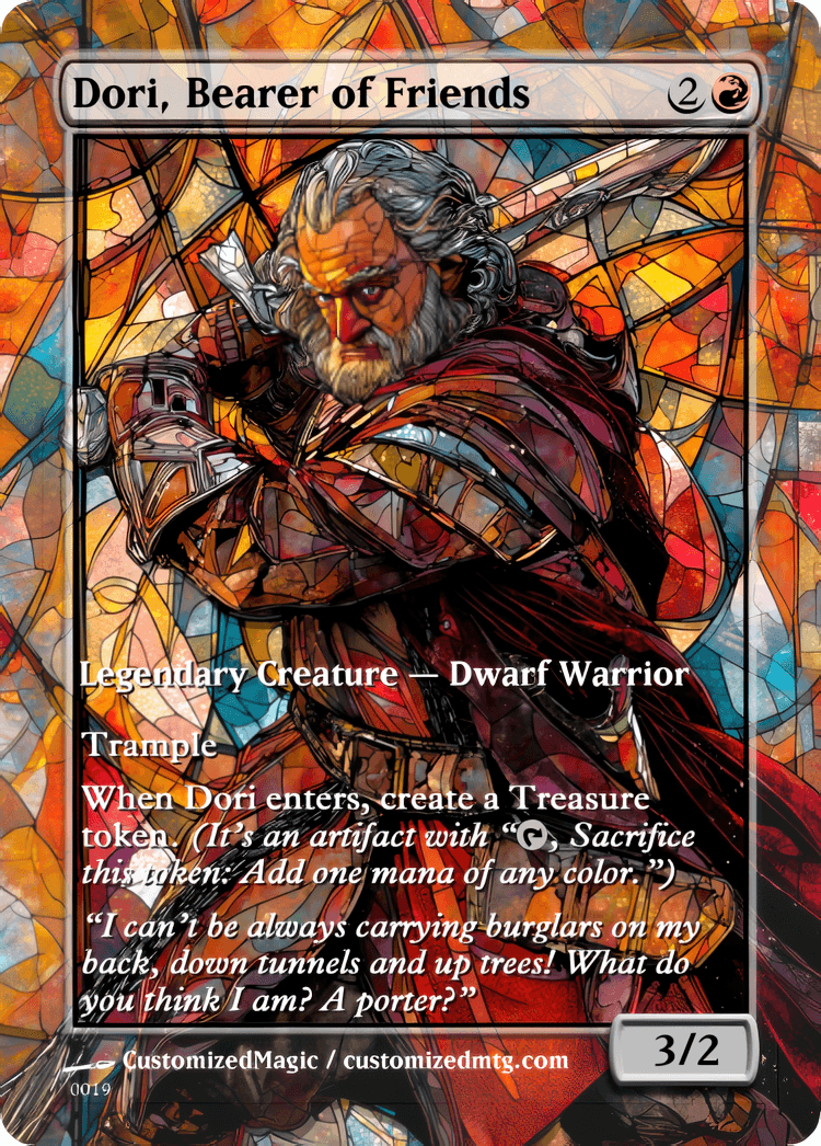 The Hobbit - Commanders Part 1 of 2 | Dori Bearer of Friends | Magic the Gathering / MTG Proxy Cards | Magic the Gathering Proxy Cards The Hobbit - Commanders Part 1 of 2 | Dori Bearer of Friends | Magic the Gathering / MTG Proxy Cards | Magic the Gathering Proxy Cards