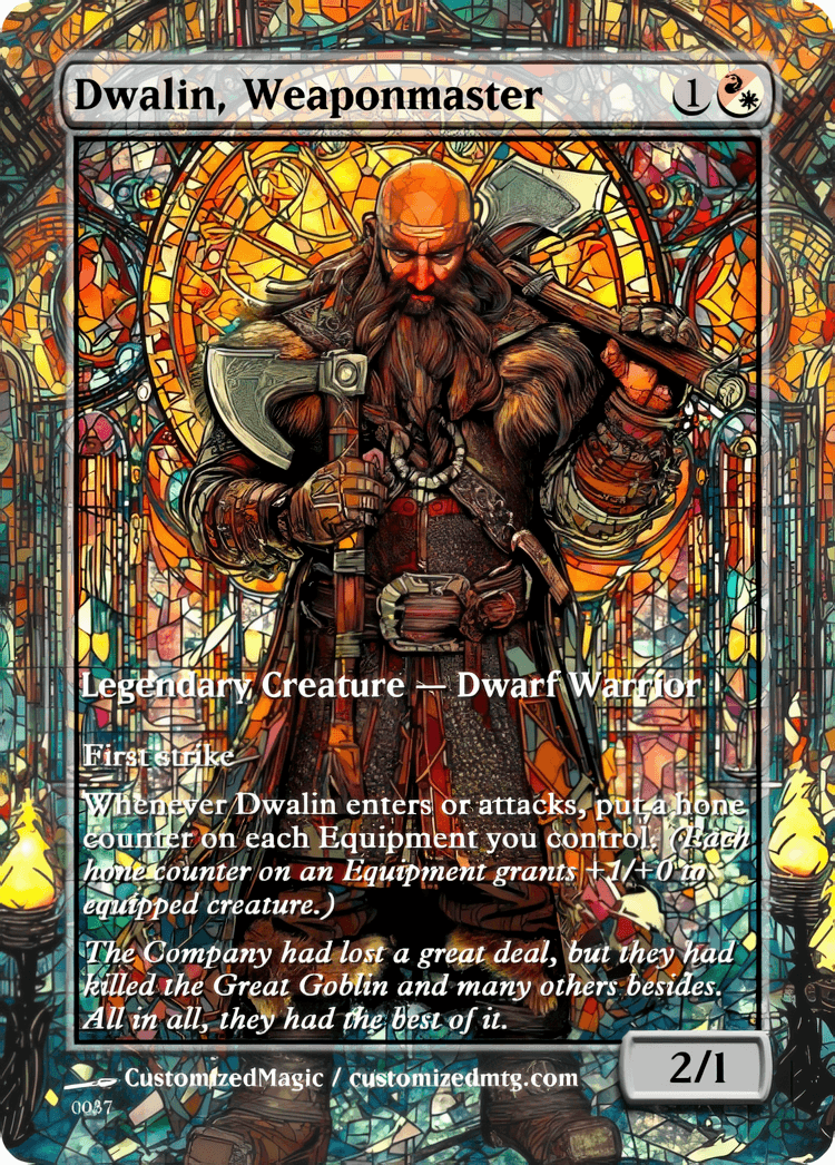 The Hobbit - Commanders Part 1 of 2 | Dwalin Weaponmaster | Magic the Gathering / MTG Proxy Cards | Magic the Gathering Proxy Cards The Hobbit - Commanders Part 1 of 2 | Dwalin Weaponmaster | Magic the Gathering / MTG Proxy Cards | Magic the Gathering Proxy Cards