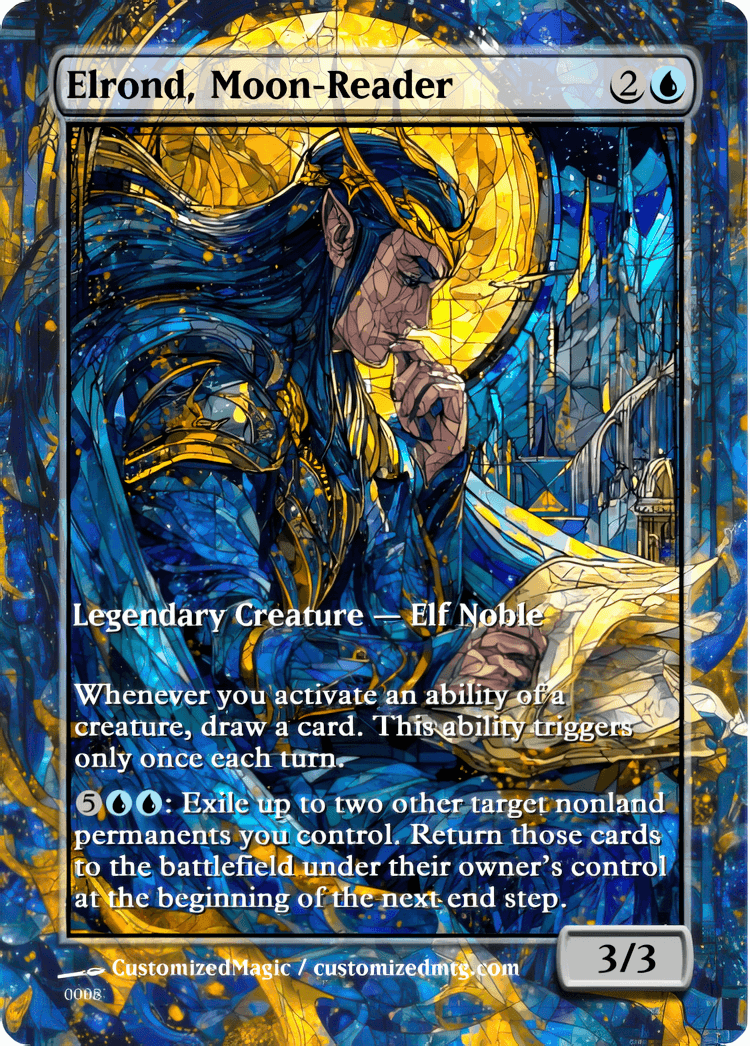 The Hobbit - Commanders Part 1 of 2 | Elrond Moon Reader | Magic the Gathering / MTG Proxy Cards | Magic the Gathering Proxy Cards The Hobbit - Commanders Part 1 of 2 | Elrond Moon Reader | Magic the Gathering / MTG Proxy Cards | Magic the Gathering Proxy Cards