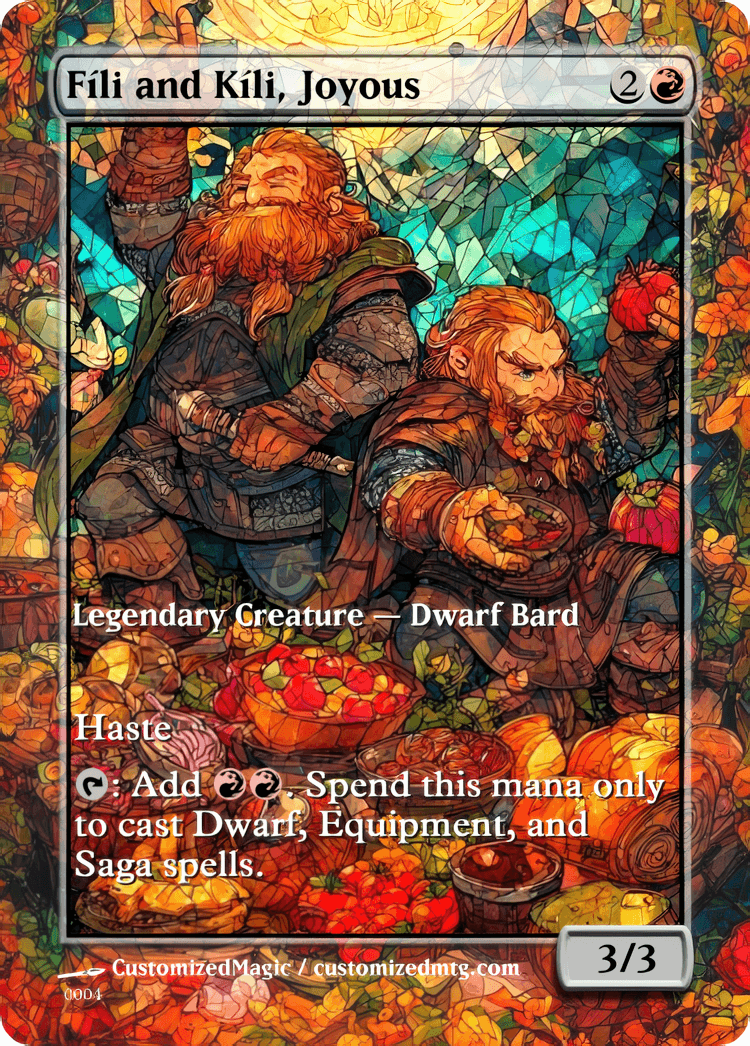 The Hobbit Eternal - Commanders | Fili and Kili Joyous | Magic the Gathering / MTG Proxy Cards | Magic the Gathering Proxy Cards The Hobbit Eternal - Commanders | Fili and Kili Joyous | Magic the Gathering / MTG Proxy Cards | Magic the Gathering Proxy Cards