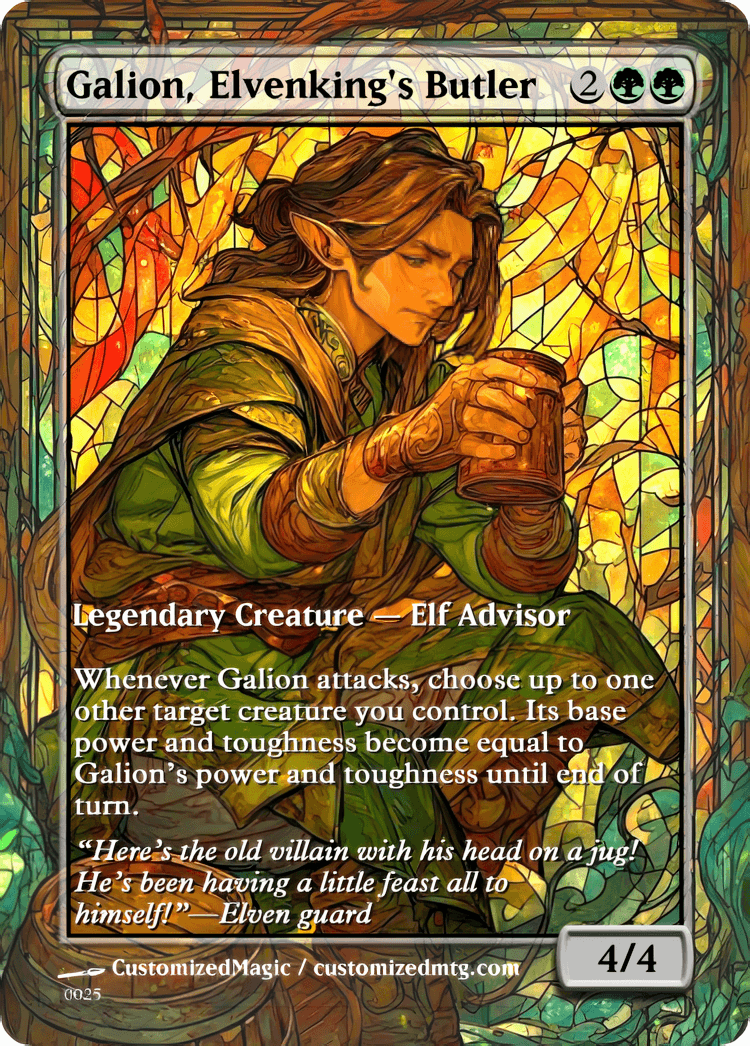 The Hobbit - Commanders Part 1 of 2 | Galion Elvenkings Butler | Magic the Gathering / MTG Proxy Cards | Magic the Gathering Proxy Cards The Hobbit - Commanders Part 1 of 2 | Galion Elvenkings Butler | Magic the Gathering / MTG Proxy Cards | Magic the Gathering Proxy Cards