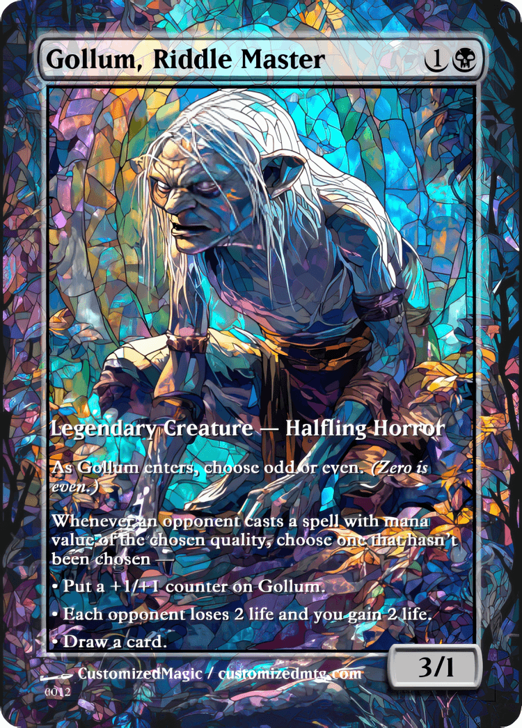 The Hobbit - Commanders Part 1 of 2 | Gollum Riddle Master | Magic the Gathering / MTG Proxy Cards | Magic the Gathering Proxy Cards The Hobbit - Commanders Part 1 of 2 | Gollum Riddle Master | Magic the Gathering / MTG Proxy Cards | Magic the Gathering Proxy Cards