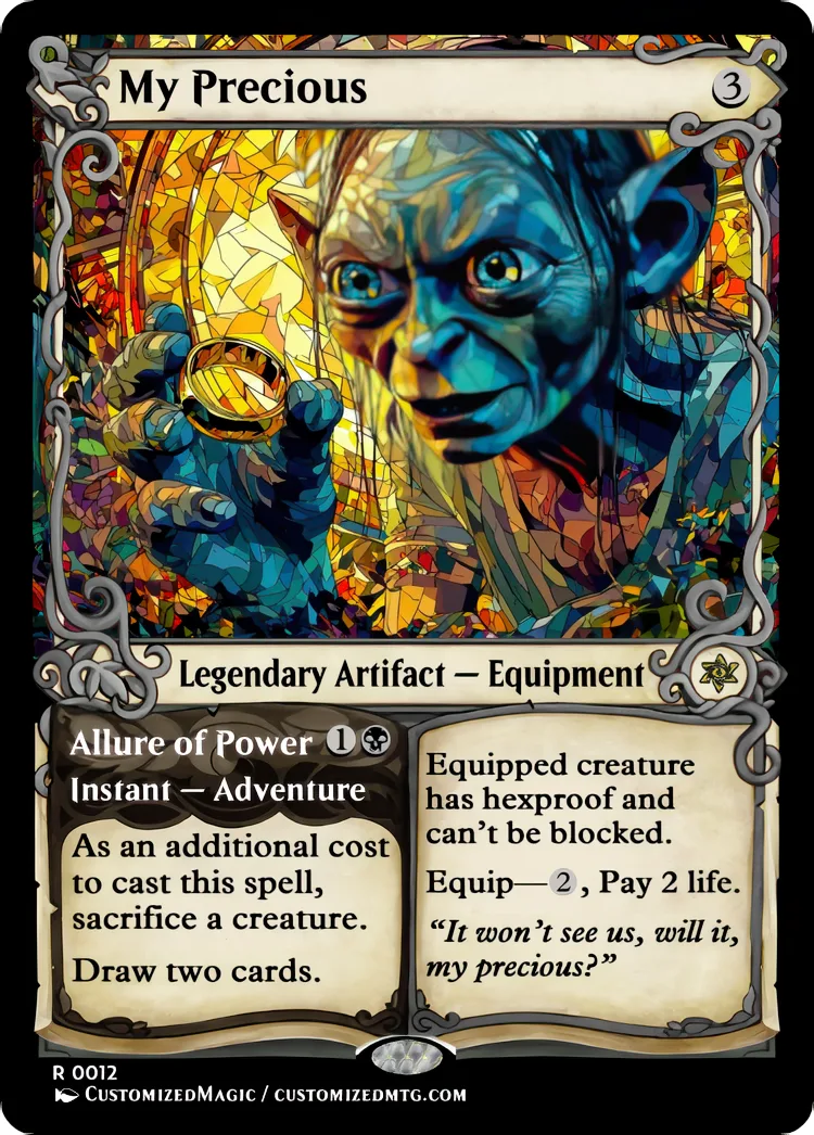 The Hobbit - Legendary Adventure | My Precious | Magic the Gathering / MTG Proxy Cards | Magic the Gathering Proxy Cards