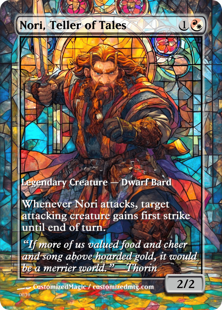 The Hobbit - Commanders Part 2 of 2 | Nori Teller of Tales | Magic the Gathering / MTG Proxy Cards | Magic the Gathering Proxy Cards The Hobbit - Commanders Part 2 of 2 | Nori Teller of Tales | Magic the Gathering / MTG Proxy Cards | Magic the Gathering Proxy Cards