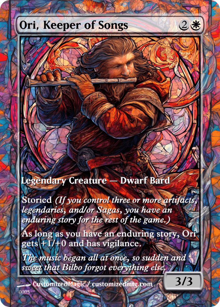 The Hobbit - Commanders Part 2 of 2 | Ori Keeper of Songs | Magic the Gathering / MTG Proxy Cards | Magic the Gathering Proxy Cards The Hobbit - Commanders Part 2 of 2 | Ori Keeper of Songs | Magic the Gathering / MTG Proxy Cards | Magic the Gathering Proxy Cards