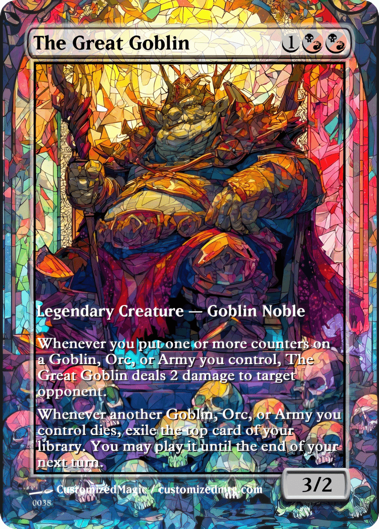 The Hobbit - Commanders Part 2 of 2 | The Great Goblin | Magic the Gathering / MTG Proxy Cards | Magic the Gathering Proxy Cards The Hobbit - Commanders Part 2 of 2 | The Great Goblin | Magic the Gathering / MTG Proxy Cards | Magic the Gathering Proxy Cards