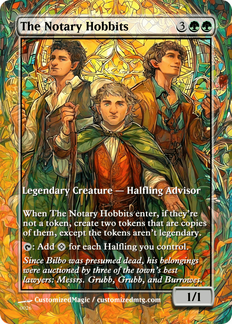 The Hobbit - Commanders Part 2 of 2 | The Notary Hobbits | Magic the Gathering / MTG Proxy Cards | Magic the Gathering Proxy Cards The Hobbit - Commanders Part 2 of 2 | The Notary Hobbits | Magic the Gathering / MTG Proxy Cards | Magic the Gathering Proxy Cards