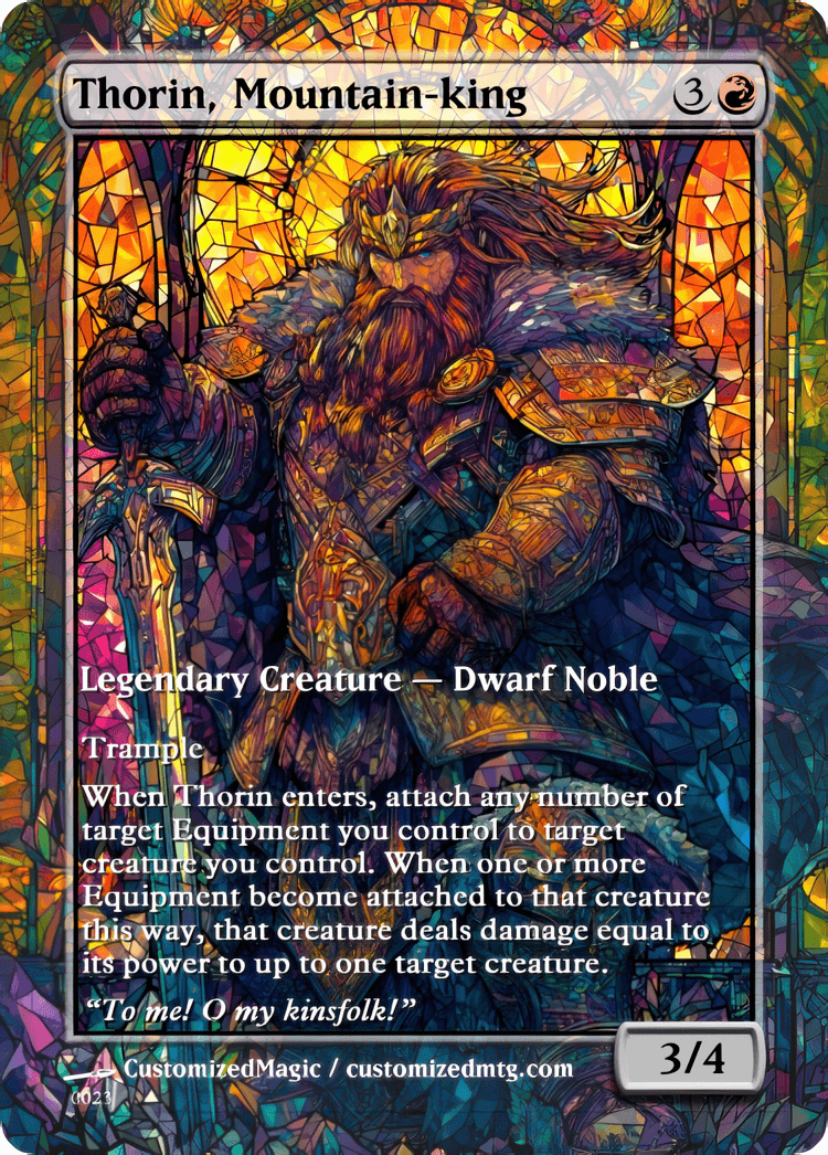 The Hobbit - Commanders Part 2 of 2 | Thorin Mountain king | Magic the Gathering / MTG Proxy Cards | Magic the Gathering Proxy Cards The Hobbit - Commanders Part 2 of 2 | Thorin Mountain king | Magic the Gathering / MTG Proxy Cards | Magic the Gathering Proxy Cards