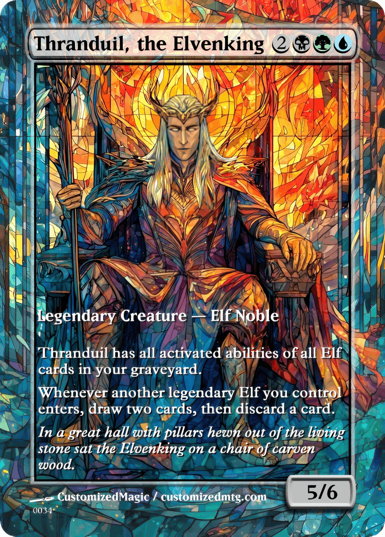 The Hobbit - Commanders Part 2 of 2 | Thranduil the Elvenking | Magic the Gathering / MTG Proxy Cards | Magic the Gathering Proxy Cards The Hobbit - Commanders Part 2 of 2 | Thranduil the Elvenking | Magic the Gathering / MTG Proxy Cards | Magic the Gathering Proxy Cards