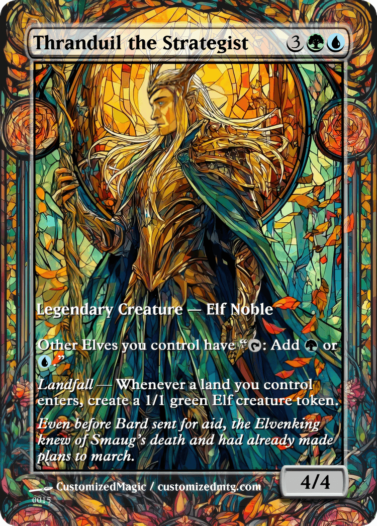The Hobbit Eternal - Commanders | Thranduil the Strategist | Magic the Gathering / MTG Proxy Cards | Magic the Gathering Proxy Cards The Hobbit Eternal - Commanders | Thranduil the Strategist | Magic the Gathering / MTG Proxy Cards | Magic the Gathering Proxy Cards