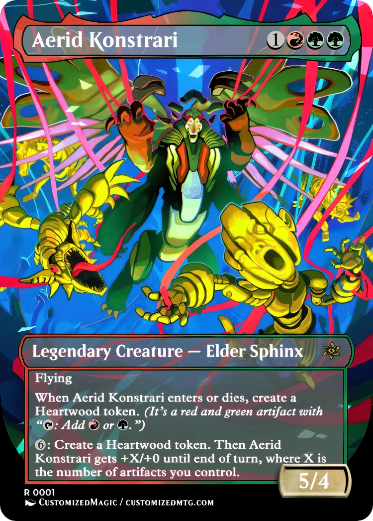 Reality Fracture Sphinx Commanders | Aerid Konstrari | Magic the Gathering / MTG Proxy Cards | Magic the Gathering Proxy Cards