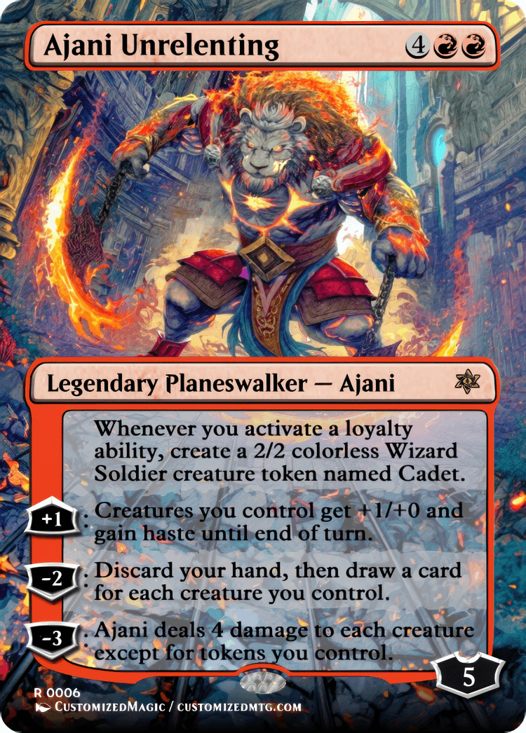 Reality Fracture Planeswalkers - Anime Style | Ajani Unrelenting | Magic the Gathering / MTG Proxy Cards | Magic the Gathering Proxy Cards Reality Fracture Planeswalkers - Anime Style | Ajani Unrelenting | Magic the Gathering / MTG Proxy Cards | Magic the Gathering Proxy Cards