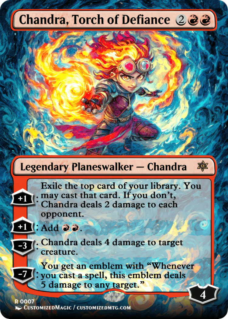 Reality Fracture Planeswalkers - Anime Style | Chandra Torch of Defiance | Magic the Gathering / MTG Proxy Cards | Magic the Gathering Proxy Cards Reality Fracture Planeswalkers - Anime Style | Chandra Torch of Defiance | Magic the Gathering / MTG Proxy Cards | Magic the Gathering Proxy Cards