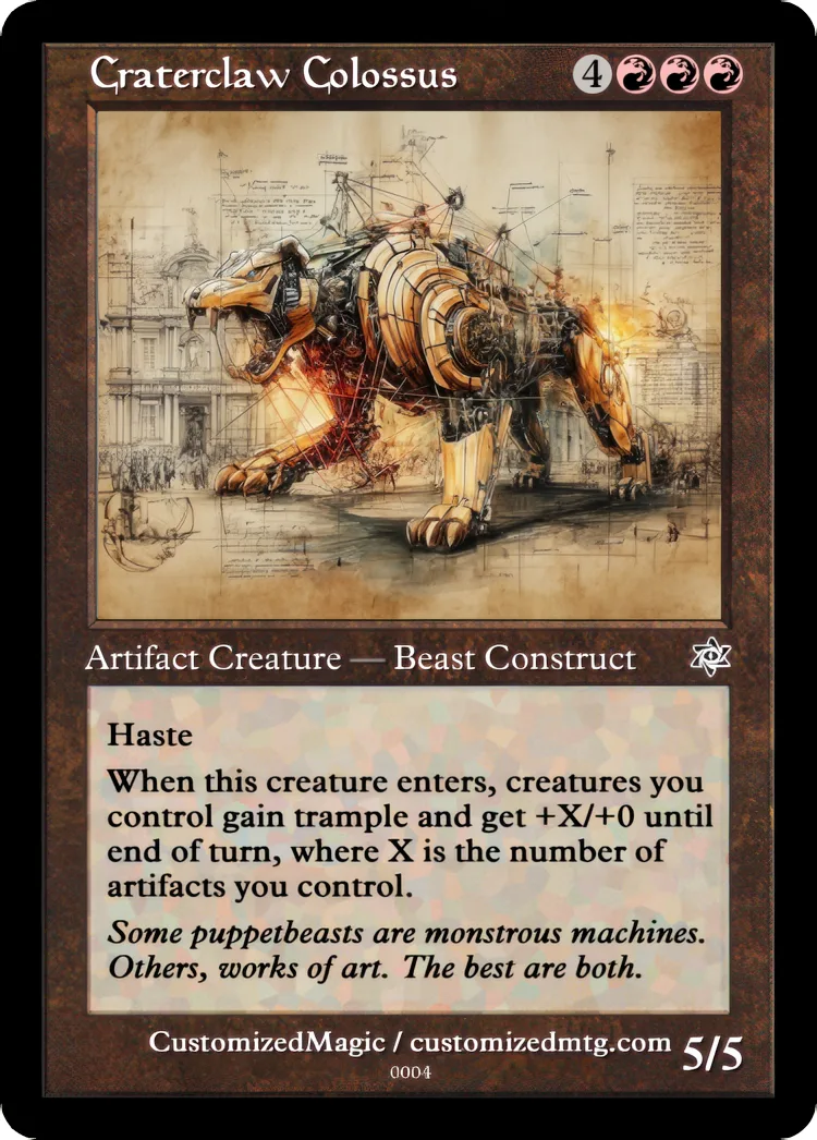 Craterclaw Colossus | Craterclaw Colossus.3 | Magic the Gathering / MTG Proxy Cards | Magic the Gathering Proxy Cards