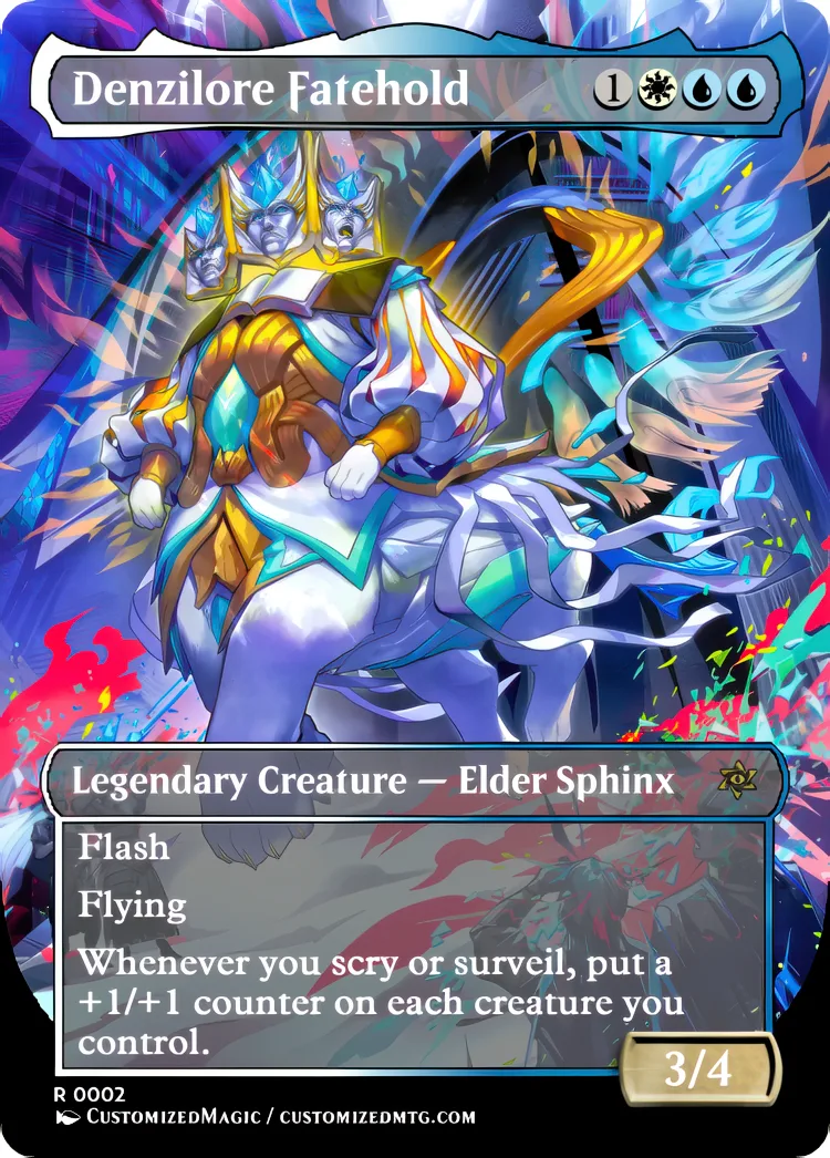 Reality Fracture Sphinx Commanders | Denzilore Fatehold | Magic the Gathering / MTG Proxy Cards | Magic the Gathering Proxy Cards