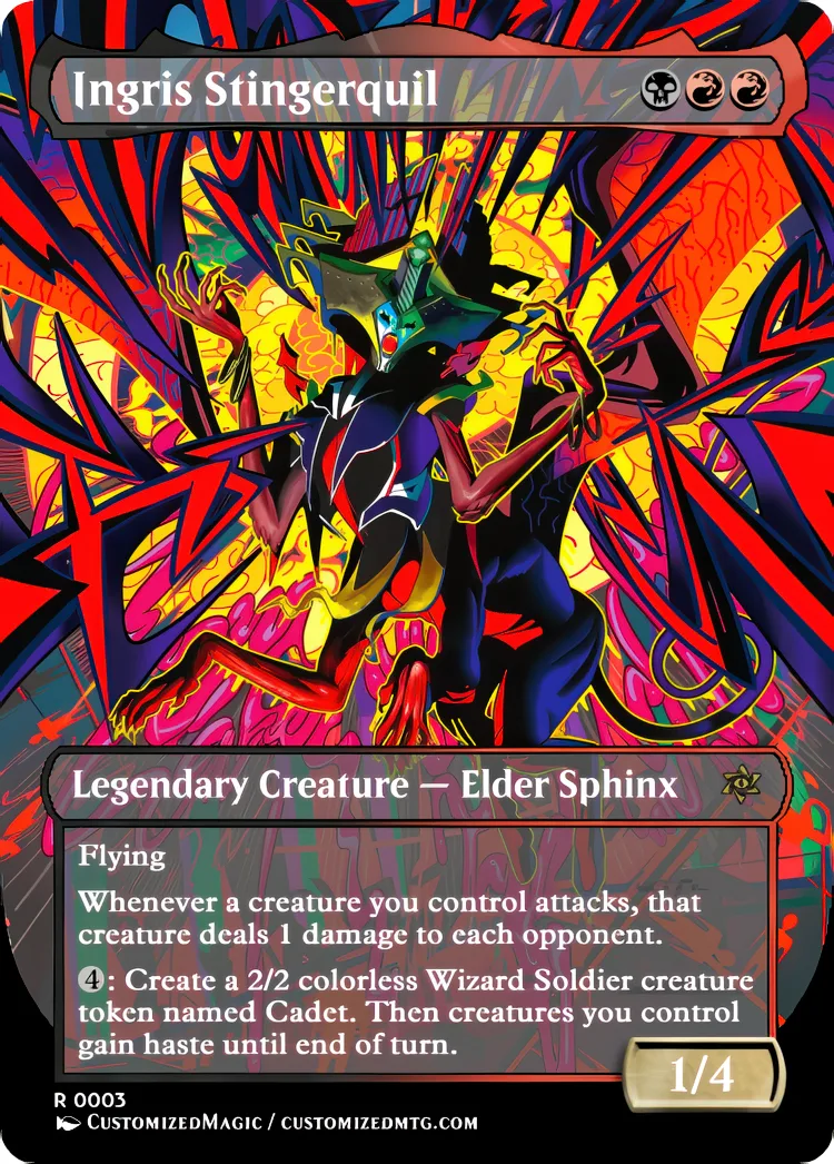 Reality Fracture Sphinx Commanders | Ingris Stingerquil | Magic the Gathering / MTG Proxy Cards | Magic the Gathering Proxy Cards