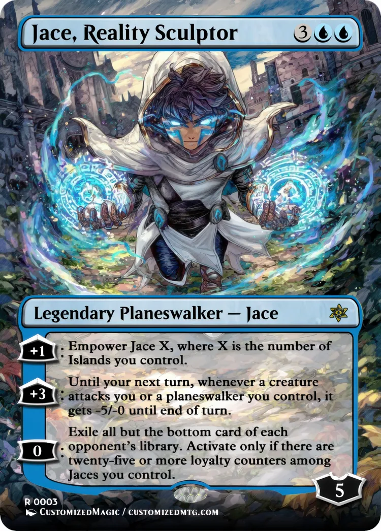 Reality Fracture Planeswalkers - Anime Style | Jace Reality Sculptor | Magic the Gathering / MTG Proxy Cards | Magic the Gathering Proxy Cards