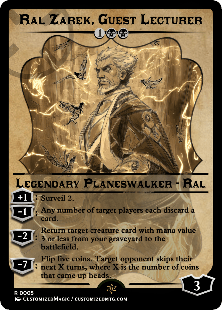 Ral Zarek, Guest Lecturer | Ral Zarek Guest Lecturer.14 | Magic the Gathering / MTG Proxy Cards | Ral Zarek Ral Zarek, Guest Lecturer - Image 5