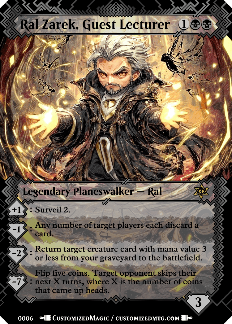 Ral Zarek, Guest Lecturer | Ral Zarek Guest Lecturer.15 | Magic the Gathering / MTG Proxy Cards | Ral Zarek Ral Zarek, Guest Lecturer - Image 4