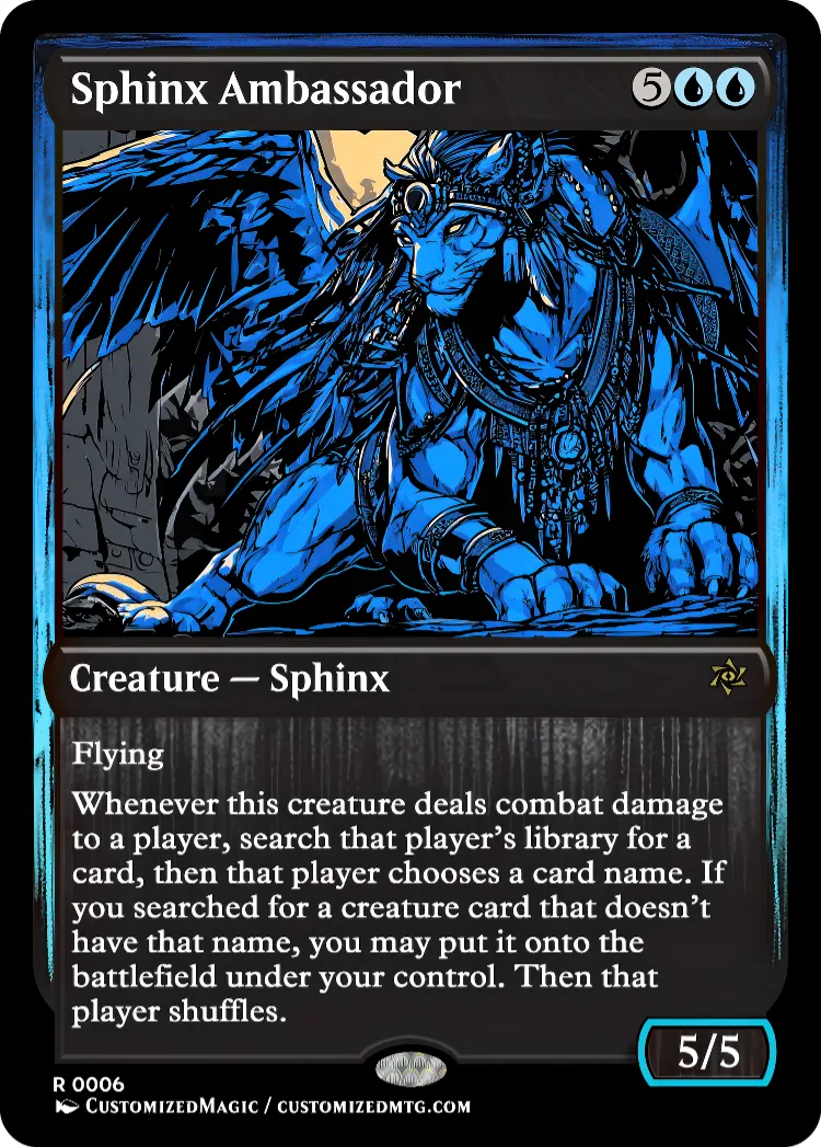 Sphinx Ambassador | Sphinx Ambassador.5 | Magic the Gathering / MTG Proxy Cards | Magic the Gathering Proxy Cards