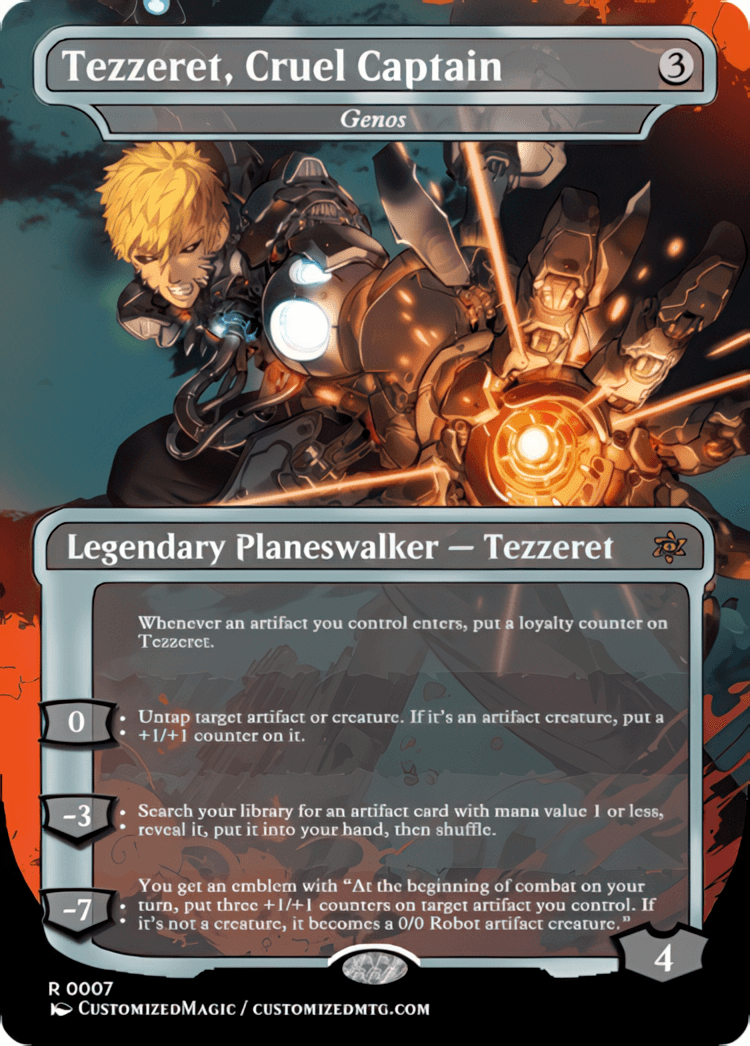 Tezzeret, Cruel Captain | Magic The Gathering Proxy Cards