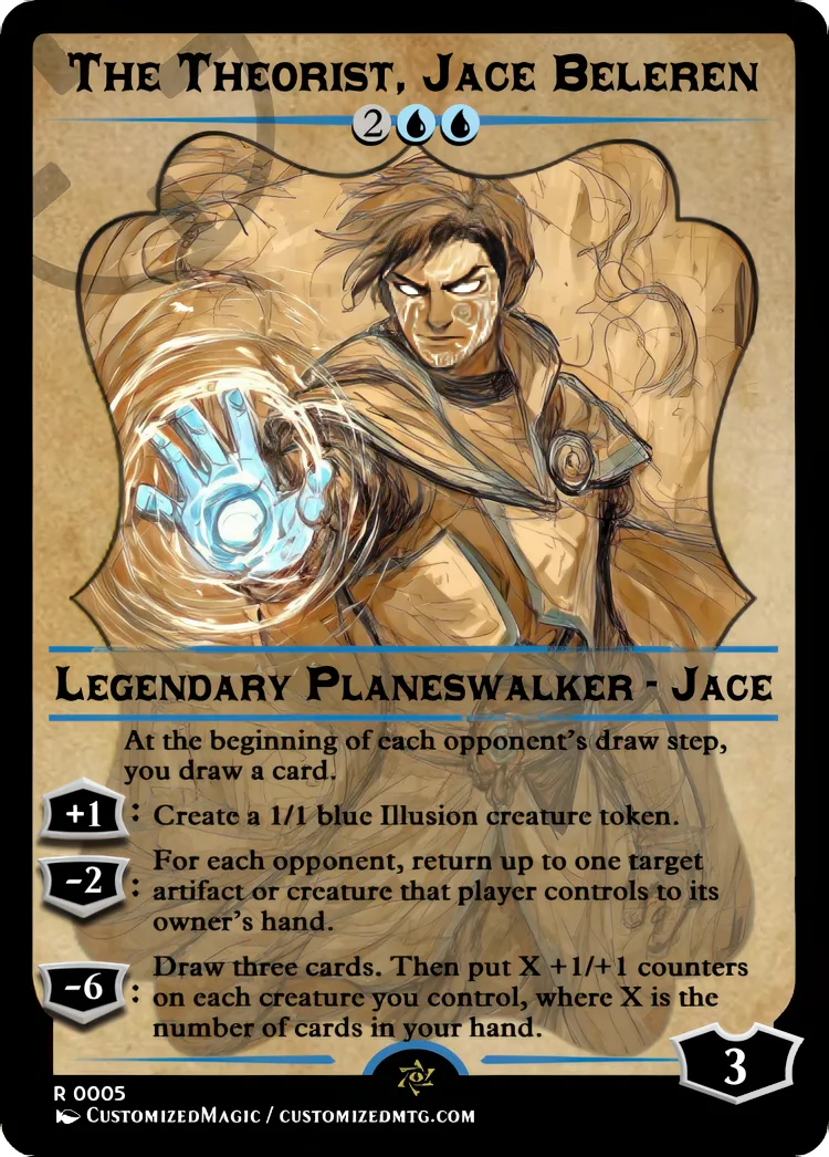 The Theorist, Jace Beleren | The Theorist Jace Beleren.14 | Magic the Gathering / MTG Proxy Cards | Magic the Gathering Proxy Cards