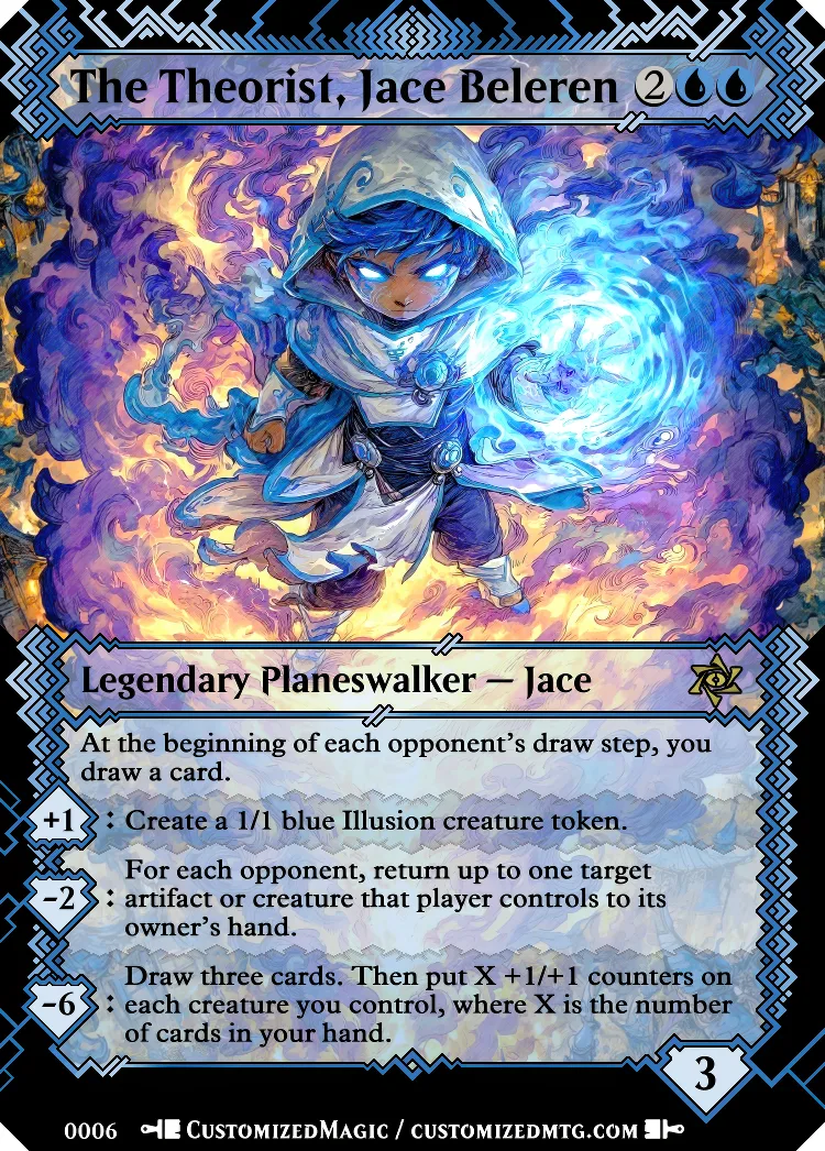 The Theorist, Jace Beleren | The Theorist Jace Beleren.15 | Magic the Gathering / MTG Proxy Cards | Magic the Gathering Proxy Cards