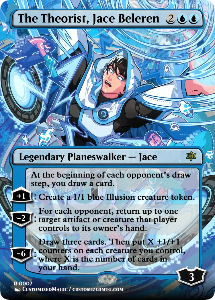 The Theorist, Jace Beleren | The Theorist Jace Beleren.16 | Magic the Gathering / MTG Proxy Cards | Magic the Gathering Proxy Cards