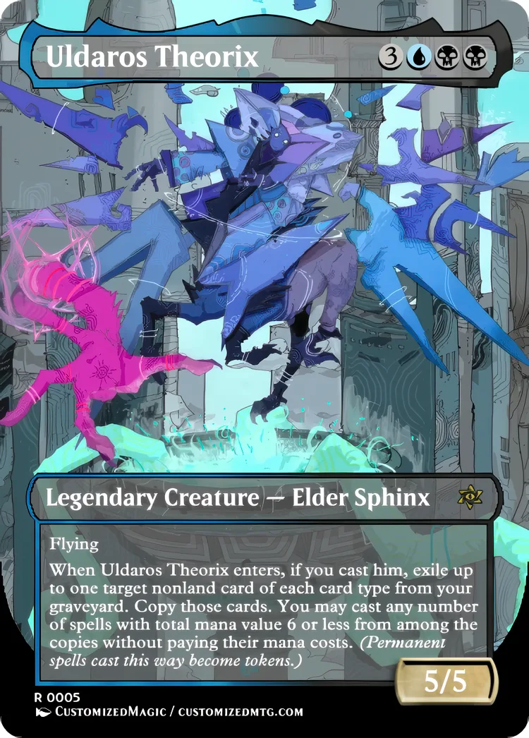 Reality Fracture Sphinx Commanders | Uldaros | Magic the Gathering / MTG Proxy Cards | Magic the Gathering Proxy Cards